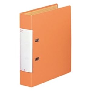 （まとめ買い）LIHITLAB D型リングファイル G2250-4 A4S 橙 【×5セット】（代引不可）の通販は