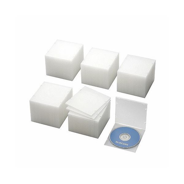 ELECOM（エレコム） Blu-ray／DVD／CDケース（スリム／PP／1枚収納） CCD-JPCS100CR（代引不可）