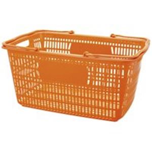 ジョインテックス ショップかご 30L橙10個 B264J-OR10（代引不可）