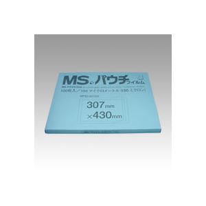 明光商会 MSパウチフィルム MP15-307430 100枚（代引不可）