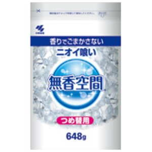（まとめ買い）小林製薬 消臭剤 無香空間 特大 詰め替えパウチ 648g 【×40セット】（代引不可）