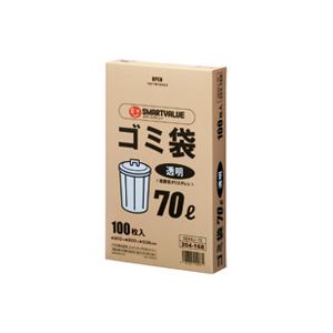 （まとめ買い）ジョインテックス ゴミ袋 LDD 透明 70L 100枚 N044J-70 【×4セット】（代引不可）
