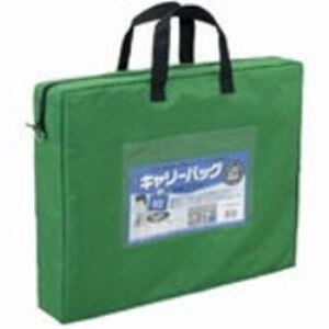 まとめ買い）ミワックス キャリーバッグ CB-550-G B4 マチ付 緑 【×2
