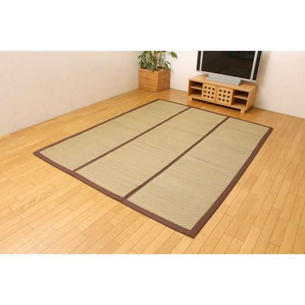 チップウレタン8mm入り い草ラグカーペット 『FCコルトNF』 約200×200cm 正方形（代引不可）の通販は