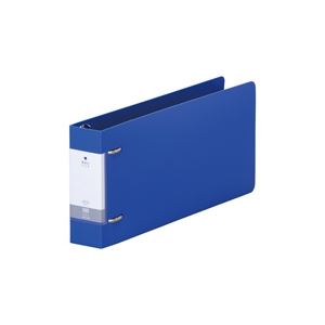 （まとめ買い）LIHITLAB D型リングファイルG2239-8 統一伝票 青 【×10セット】（代引不可）