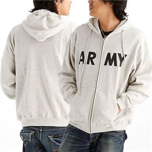 米軍ARMYスウェットパーカーレプリカ JP034YN Sサイズ（代引不可）の通販は