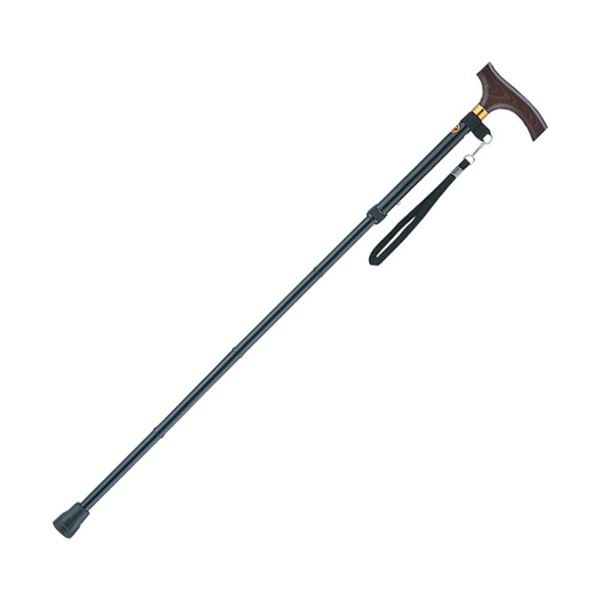 インターリンクス アルミ軽量折りたたみステッキ スリム19mmタイプ ／0401-SO5812 ブラック（代引不可）の通販は