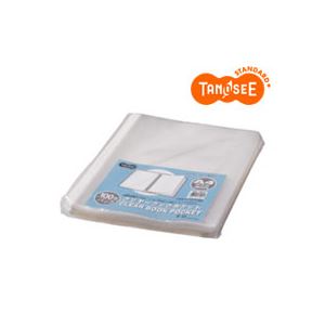 （まとめ）TANOSEE クリヤーブックポケット A4タテ 30穴 100枚入×12パック（代引不可）