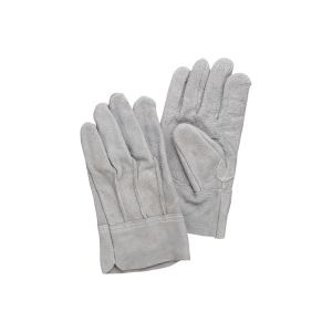 （まとめ買い）熱田資材 革手袋床革手袋 背縫い NO.11 グレー 【×10セット】（代引不可）の通販は 5,098円