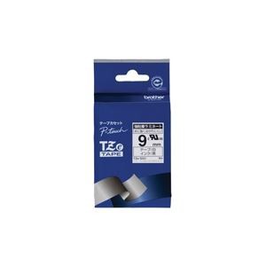 （まとめ買い）ブラザー工業 強粘着テープTZe-S221白に黒文字 9mm 【×3セット】（代引不可）の通販は