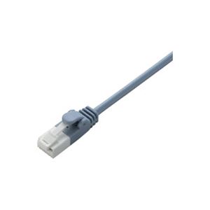 （まとめ買い）エレコム ELECOM ツメ折れ防止やわらかLANケーブル5m ブルー 【×5セット】（代引不可）