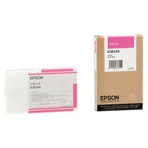 (業務用10セット) EPSON（エプソン） IJインクカートリッジ ICM24A マゼンタ ×10セット（代引不可）