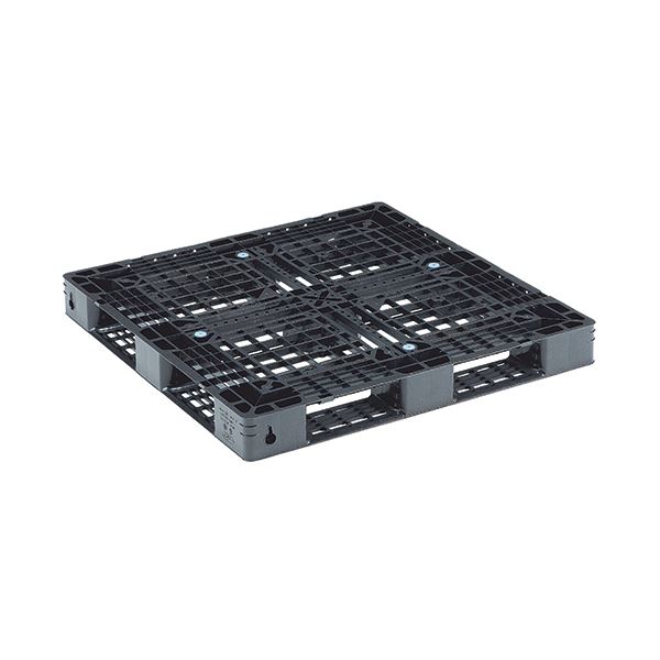 三甲 軽量樹脂パレット D4-1111-11 ブラック（代引不可）