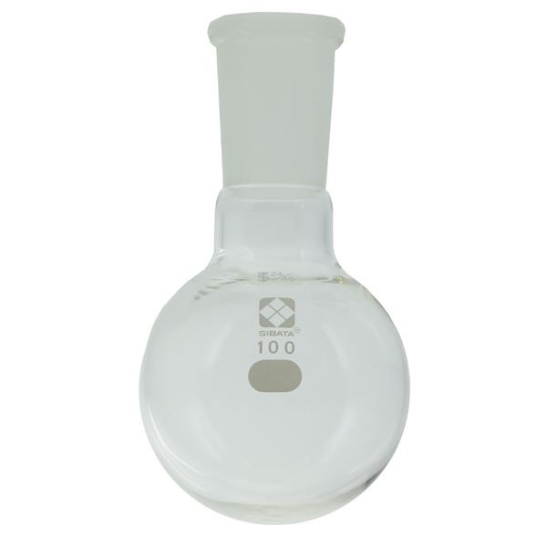 【柴田科学】共通摺合丸底フラスコ 100mL（代引不可）の通販は
