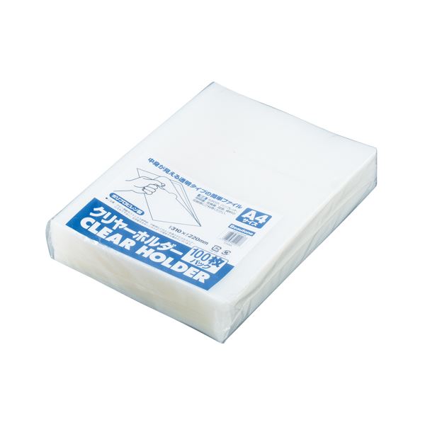 （業務用セット） ビュートンジャパン クリヤーホルダー A4判 CH-A4-W100 クリヤー 100枚入 【×2セット】（代引不可）の通販は 6,070円