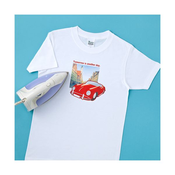 （まとめ）サンワサプライ インクジェット用アイロンプリント紙（白布用） JP-TPR7【×5セット】（代引不可）