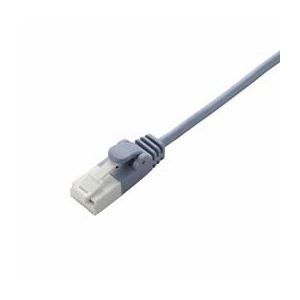（まとめ）エレコム ツメ折れ防止スリムLANケーブル（Cat6準拠） LD-GPST／BU200【×2セット】（代引不可）