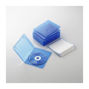 （まとめ）エレコム スリムBlu-rayディスクケース CCD-BLUS110CBU【×5セット】（代引不可）