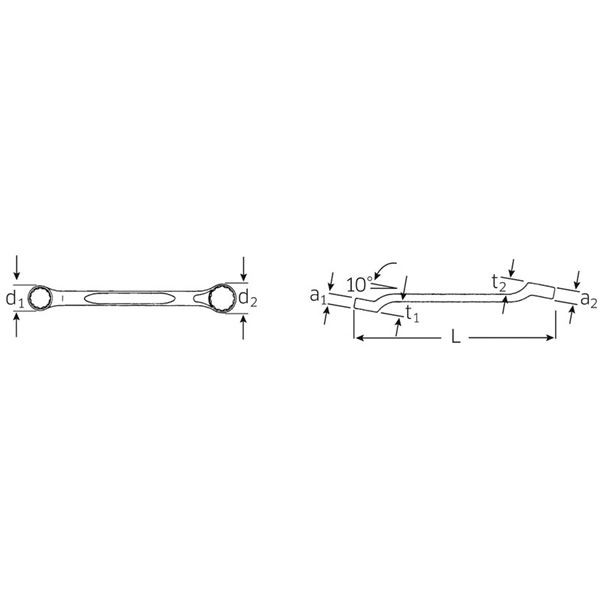 STAHLWILLE（スタビレー） 180A-1／2X9／16 メガネレンチ （HPQ 