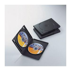 （まとめ）エレコム DVDトールケース CCD-DVD04BK【×20セット】（代引不可）