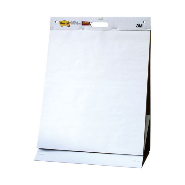 （まとめ） 3M ポストイット イーゼルパッド テーブルトップタイプ 584×508mm ホワイト EASEL 563 1冊 【×2セット】（代引不可）