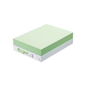 （まとめ） TANOSEE αエコカラーペーパーII B4 グリーン 1冊（500枚） 【×5セット】（代引不可）の通販は 7,000円