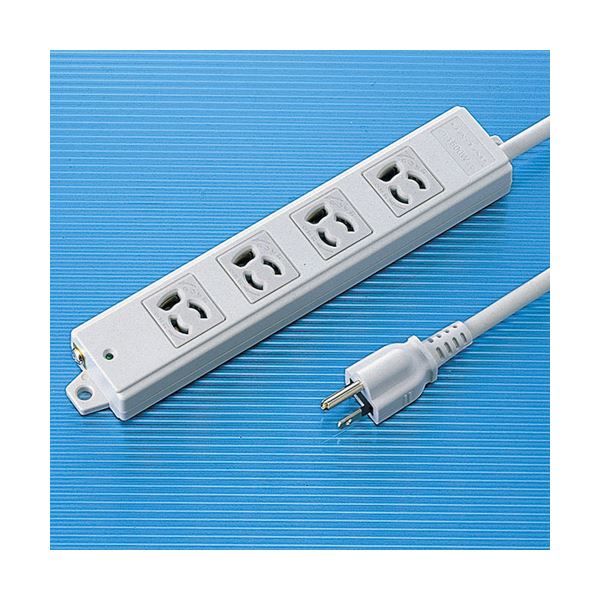 (まとめ)サンワサプライ 工事物件タップ(4個口・3m) TAP-KE4-3【×2セット】（代引不可）