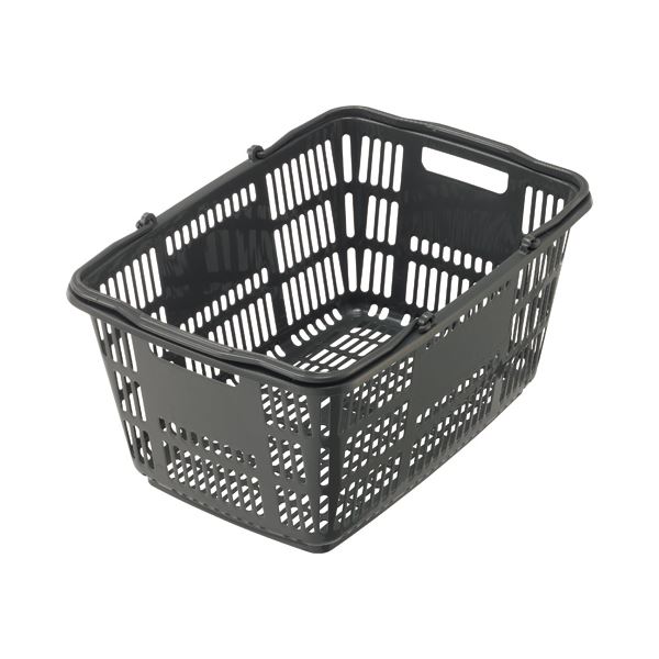 （まとめ） スーパーメイト ショッピングバスケット 33L ダークグレー CB-33EGU 1個 【×5セット】（代引不可）
