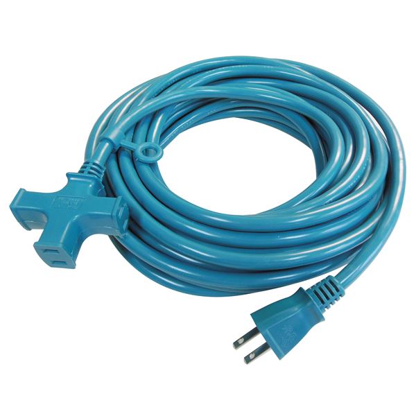 (お徳用10個セット) 正和 トライアングルタップ VCTM-20MA 20m ブルー 日本製 【×10セット】【送料無料】（代引不可）