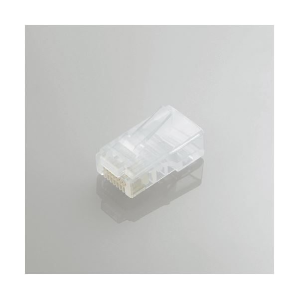 （まとめ）エレコム ツメの折れないLANコネクタ（Cat5e） LD-RJ45T10／T【×5セット】（代引不可）