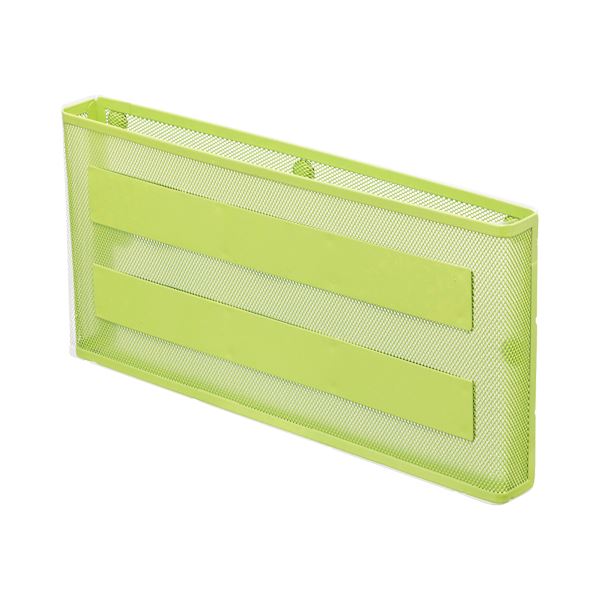 （まとめ） リヒトラブ マグネットポケット A4ヨコ 黄緑 A-7392-6 1個 【×4セット】（代引不可）