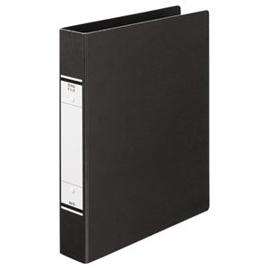 （まとめ） TANOSEE Oリングファイル（紙表紙） A4タテ 2穴 320枚収容 背幅52mm 黒 1冊 【×20セット】（代引不可）