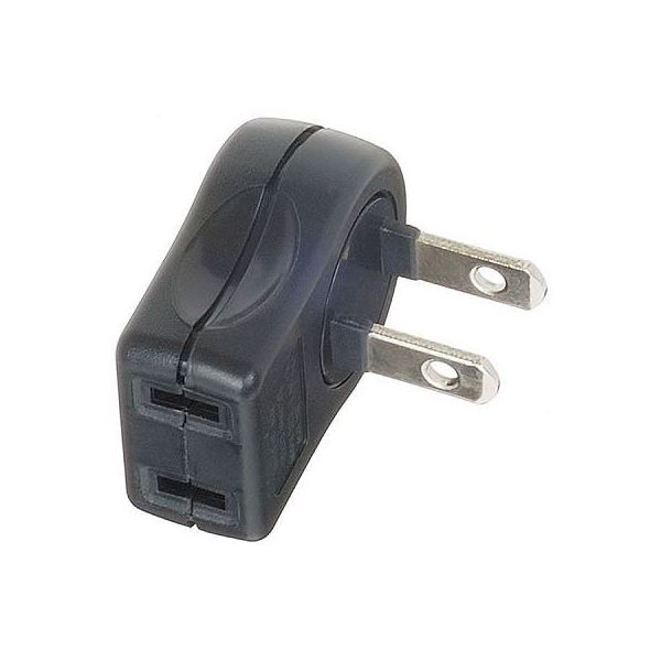 (まとめ)YAZAWA L型プラグアダプター縦 Y02SA02BK【×10セット】（代引不可）