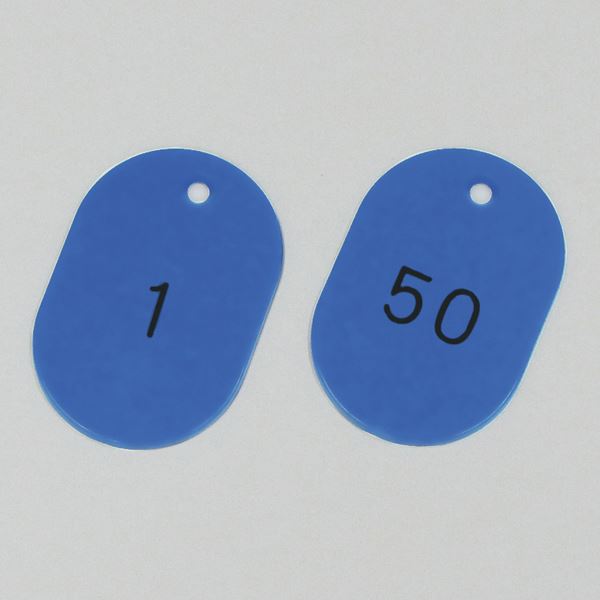 番号小判札 小判札604-BL（1〜50） ■カラー：ブルー 【50枚1組】（代引不可）