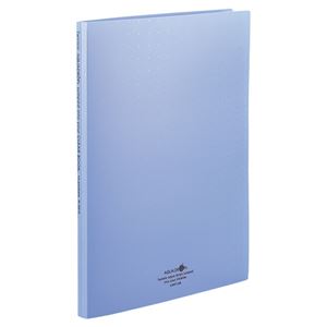 （まとめ） リヒトラブ AQUA DROPs クリヤーブック（クリアブック）（ポケット交換タイプ） A4タテ 30穴 15ポケット付属 背幅18mm 青 N5015-8 1冊 【×20セット】（代引不可）の通販は