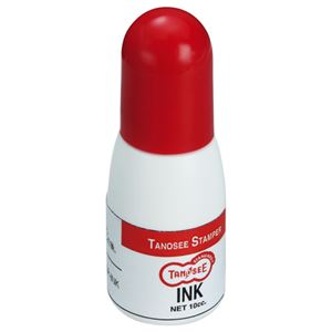 （まとめ） TANOSEE スタンパー 補充インク 10cc 赤 1個 【×15セット】（代引不可）の通販は