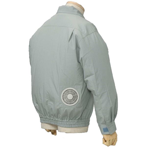 空調服 綿薄手長袖作業着 BM-500U 【カラーモスグリーン： サイズLL