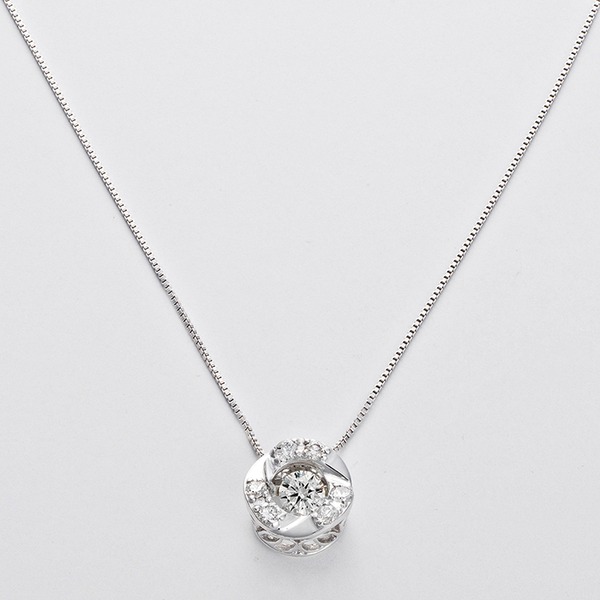 ダンシングストーン ダイヤモンド ネックレス 一粒 0.2ct 鑑定書付 0.25ctup Fカラー FLクラス 3EXカット H&C CGL