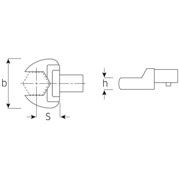 STAHLWILLE（スタビレー） 731／40-21 トルクレンチ差替ヘッド（スパナ）（58214021）（代引不可）