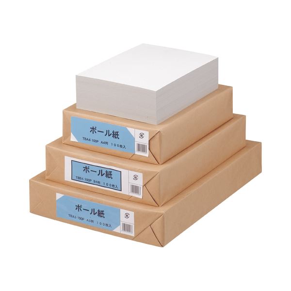 （まとめ） TANOSEE ボール紙 B4 1パック（100枚） 【×3セット】（代引不可）