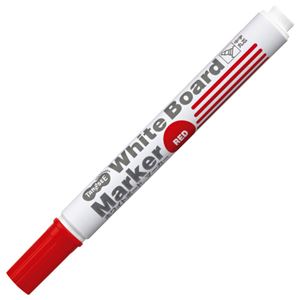 （まとめ） TANOSEE ホワイトボードマーカー 中字丸芯 赤 1本 【×100セット】（代引不可）