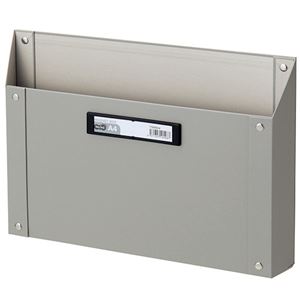 （まとめ） TANOSEE マグネットボックス（貼り表紙） A4サイズ グレー 1個 【×4セット】（代引不可）