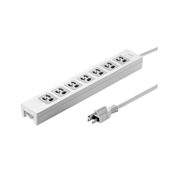 (まとめ)サンワサプライ 電源タップ TAP-F37-5ZR【×2セット】（代引不可）