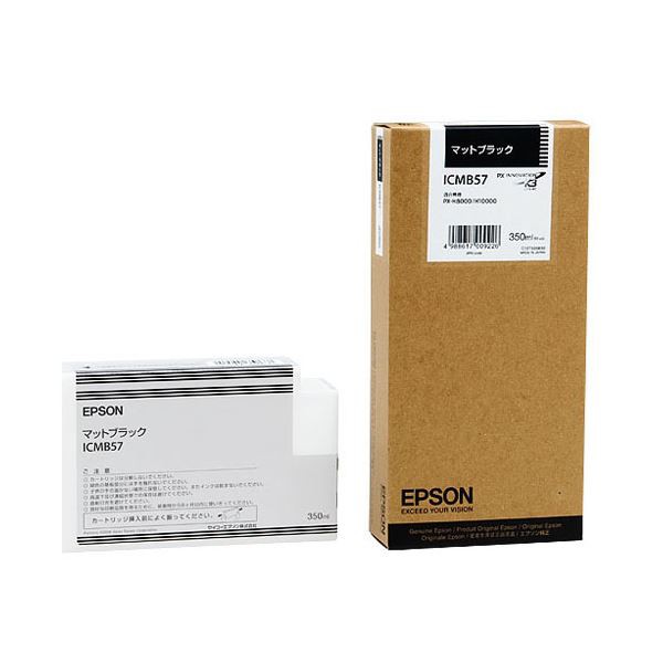 （まとめ） エプソン EPSON PX-P／K3インクカートリッジ マットブラック 350ml ICMB57 1個 【×3セット】（代引不可）