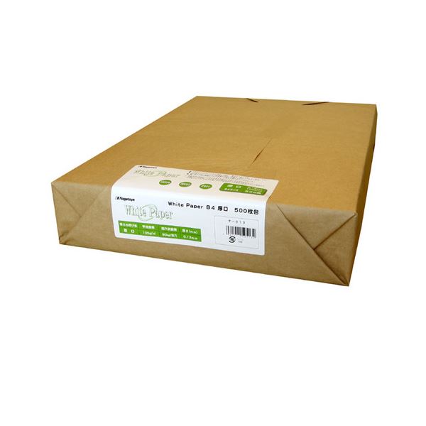 （まとめ） 長門屋商店 ホワイトペーパー B4 厚口 90kg ナ-513 1冊（500枚） 【×2セット】（代引不可）
