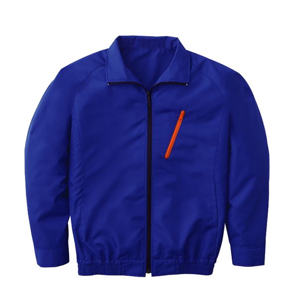 空調服 ポリエステル製長袖ブルゾン P-500BN 【カラー：ブルー サイズ：XL】 リチウムバッテリーセット（代引不可） 空調服 ポリエステル製長袖ブルゾン P-500BN 【カラー：ブルー サイズ