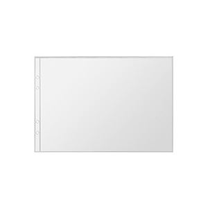 （まとめ） TANOSEE チャック式図面ケース A1サイズ 4穴 透明 1枚 【×5セット】（代引不可）