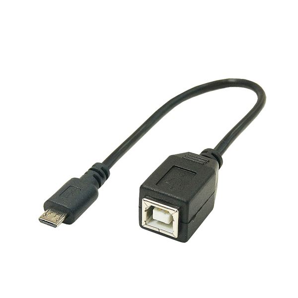 (まとめ)変換名人 USBケーブル20cm microHOST to Bメス USBMCH-BB20【×10セット】（代引不可）の通販は 5,491円