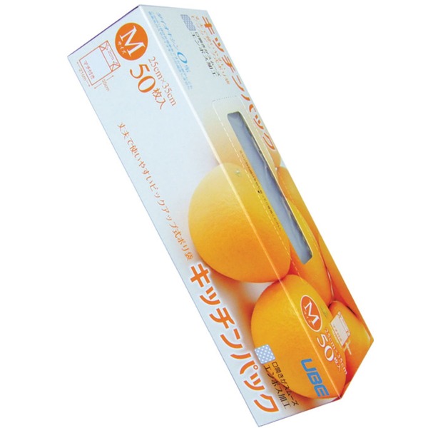 宇部 キッチンパックM50枚入35×21×4cmマチ付エンボス 【50個セット】 30-931（代引不可）の通販は