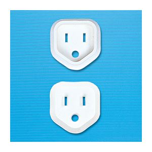 （まとめ）サンワサプライ プラグ安全カバー（3P用、2個入り） TAP-PSC3N【×10セット】（代引不可）